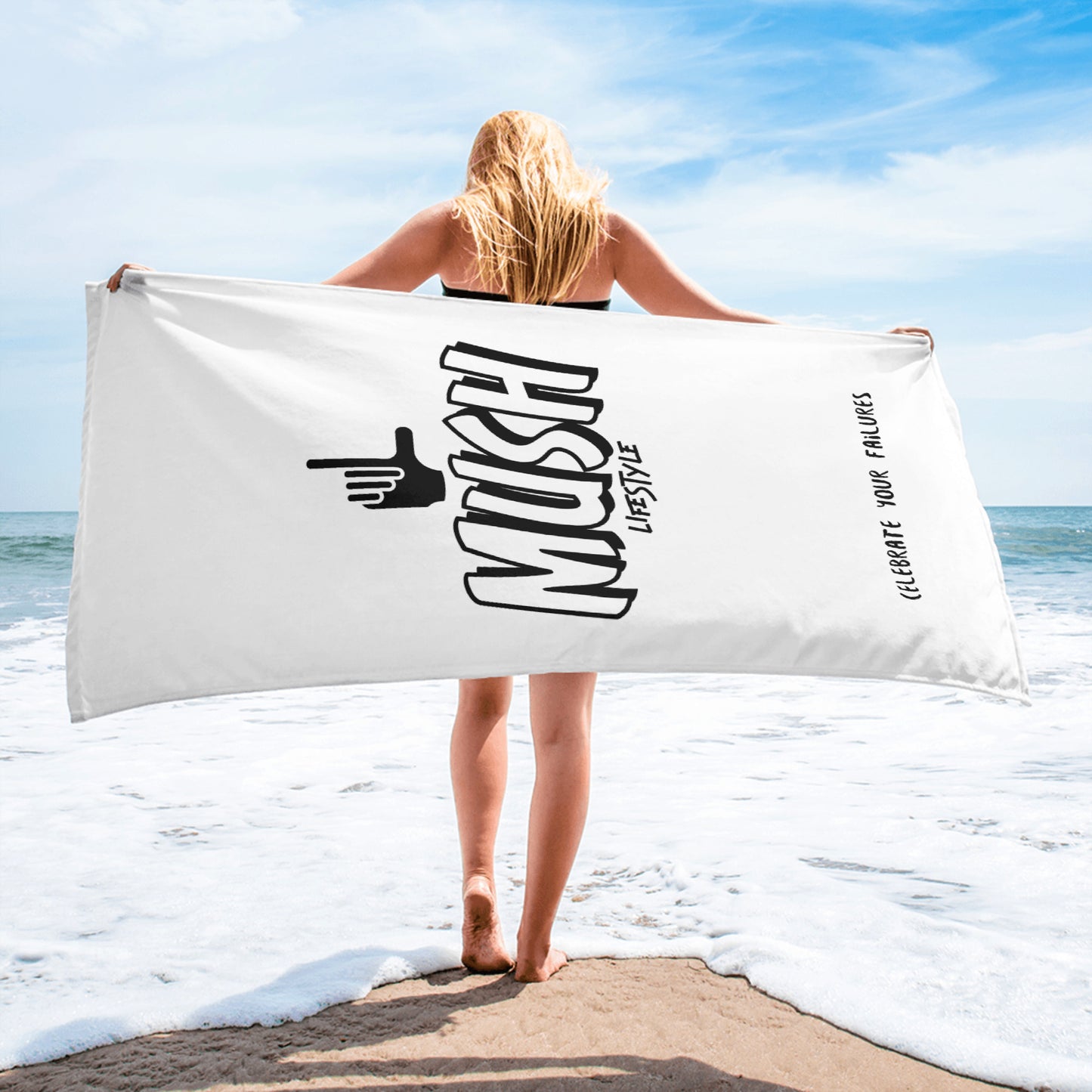 MUSH Celebrate Your Failures Beach or Pool Towel